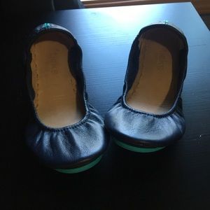Size 7 tieks flats navy new